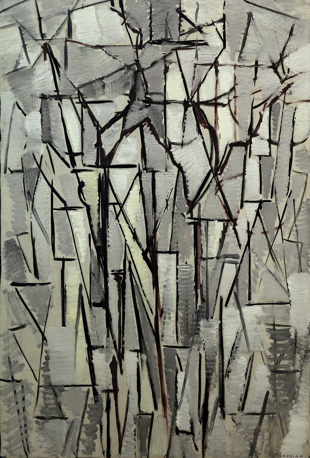 Composition Trees 2 in Detail Piet Mondrian